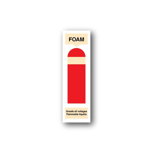 Image of Foam Fire Extinguisher Sticker