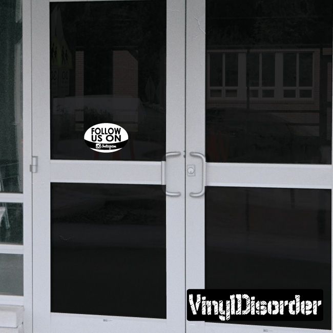 Image of Follow Us on Instagram Sticker - Vinyl Sticker - Car Sticker - 001