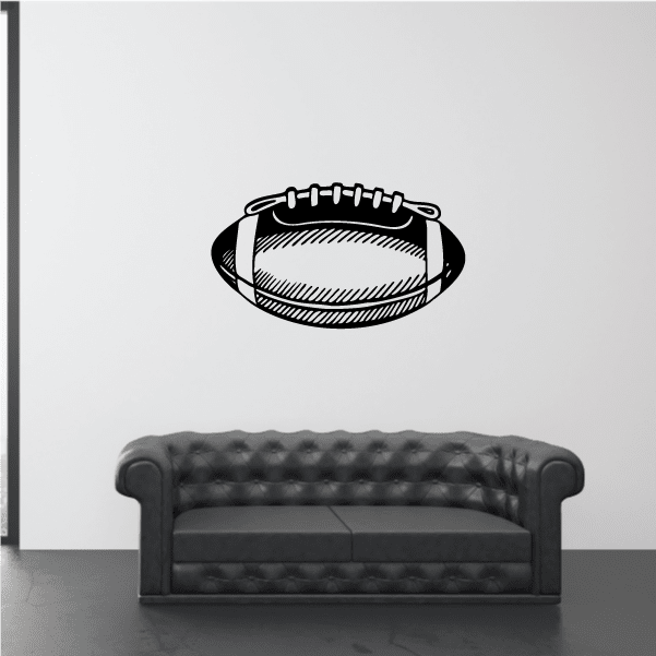 Image of Football Ball Wall Decal - Vinyl Decal - Car Decal - CDS060