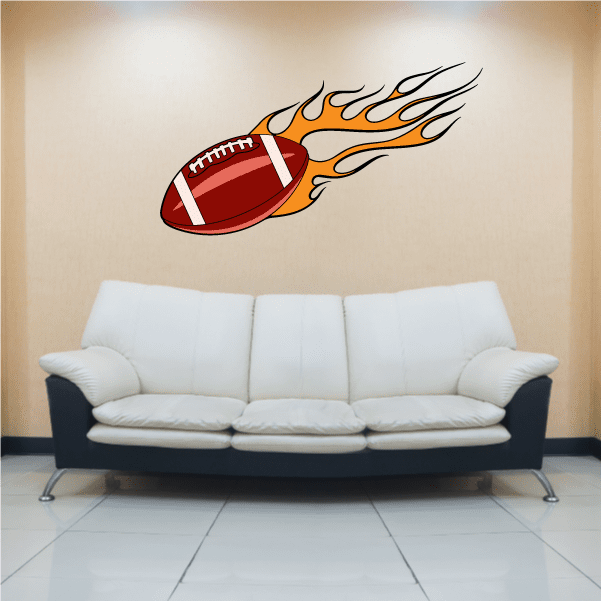 Image of Football Ball Wall Decal - Vinyl Sticker - Car Sticker - Die Cut Sticker - CDSCOLOR037