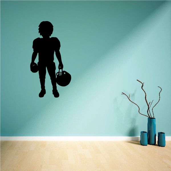 Image of Football Boy Wall Decal - Vinyl Decal - Car Decal - NS001