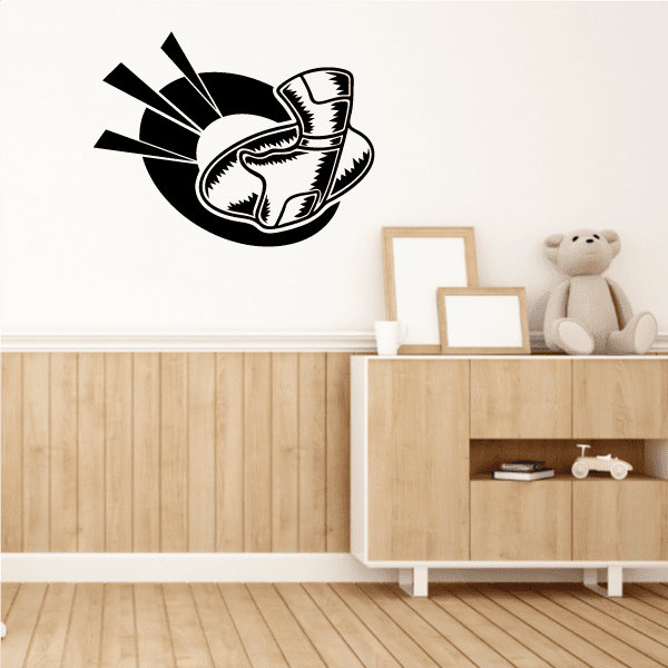 Image of Football Gear Impact Wall Decal - Vinyl Decal - Car Decal - CDS130