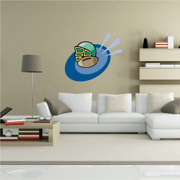 Image of Football Gear Wall Decal - Vinyl Sticker - Car Sticker - Die Cut Sticker - CDSCOLOR016