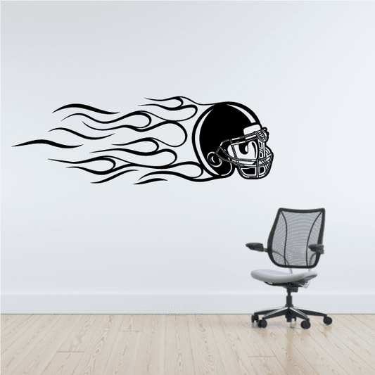 Image of Football Helmet Wall Decal - Vinyl Decal - Car Decal - CDS149