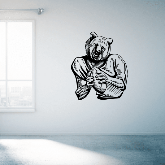 Image of Football Mascot Wall Decal - Vinyl Decal - Car Decal - CDS120