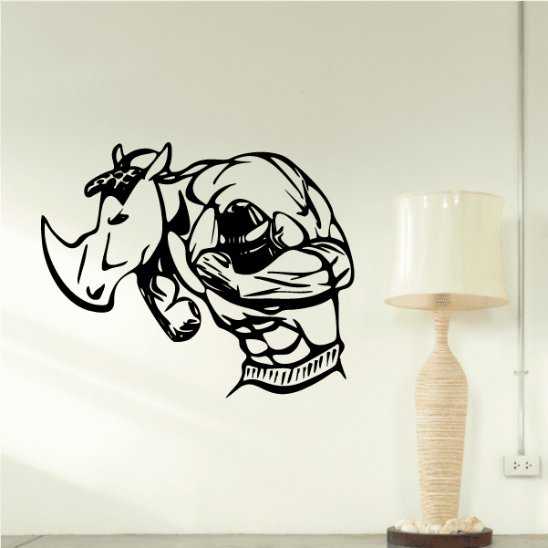 Image of Football Mascot Wall Decal - Vinyl Decal - Car Decal - CDS123