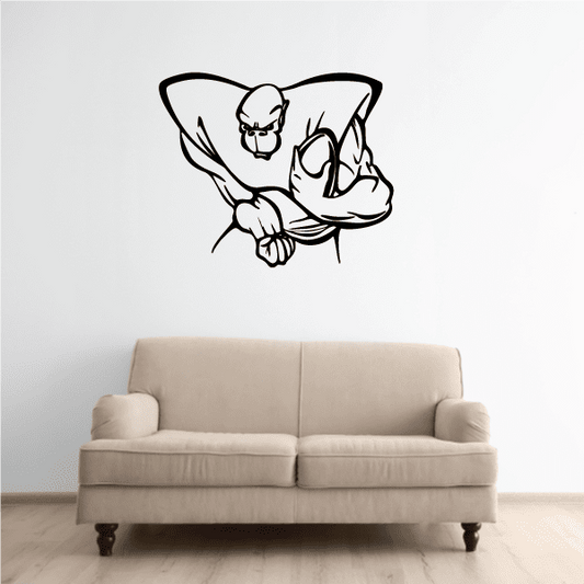 Image of Football Mascot Wall Decal - Vinyl Decal - Car Decal - CDS124