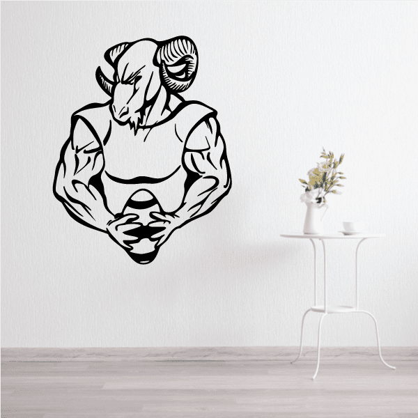 Image of Football Mascot Wall Decal - Vinyl Decal - Car Decal - CDS125