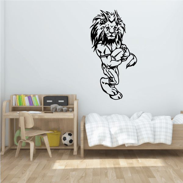 Image of Football Mascot Wall Decal - Vinyl Decal - Car Decal - CDS127