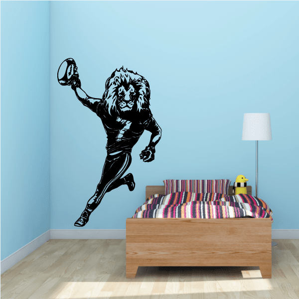 Image of Football Mascot Wall Decal - Vinyl Decal - Car Decal - CDS128