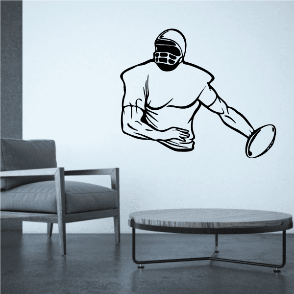 Image of Football Player Wall Decal - Vinyl Decal - Car Decal - CDS059