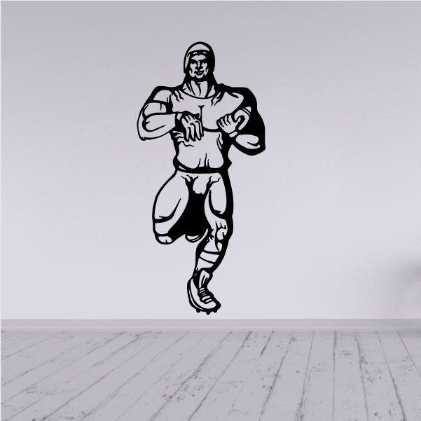 Image of Football Player Wall Decal - Vinyl Decal - Car Decal - CDS066