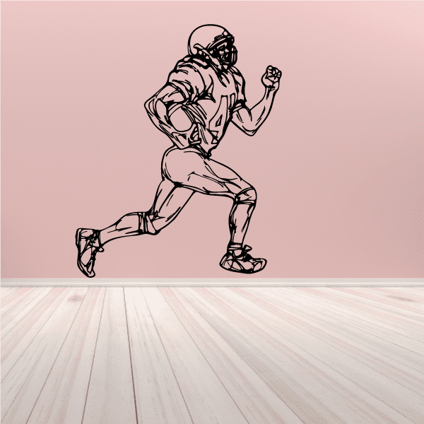 Image of Football Player Wall Decal - Vinyl Decal - Car Decal - CDS073