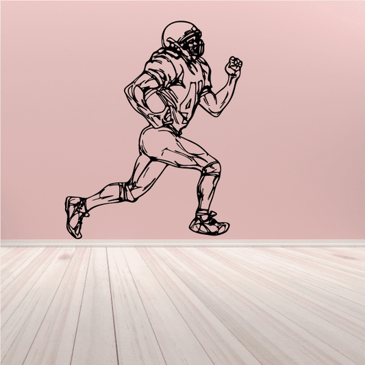 Image of Football Player Wall Decal - Vinyl Decal - Car Decal - CDS073