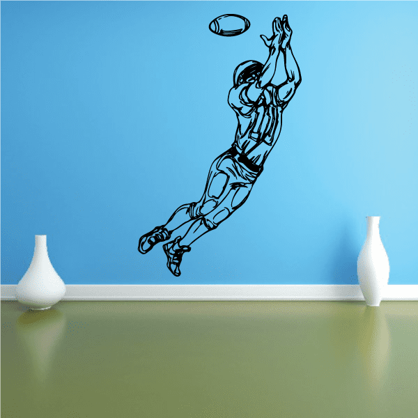 Image of Football Player Wall Decal - Vinyl Decal - Car Decal - CDS076