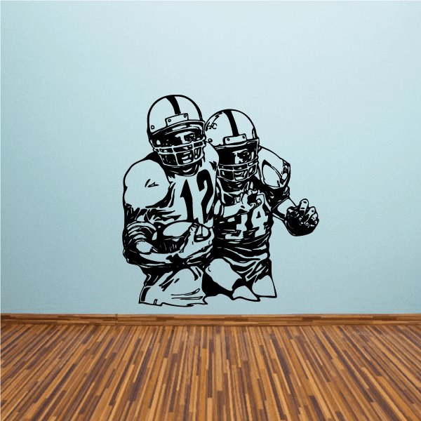 Image of Football Player Wall Decal - Vinyl Decal - Car Decal - CDS077