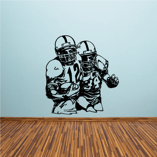 Image of Football Player Wall Decal - Vinyl Decal - Car Decal - CDS077