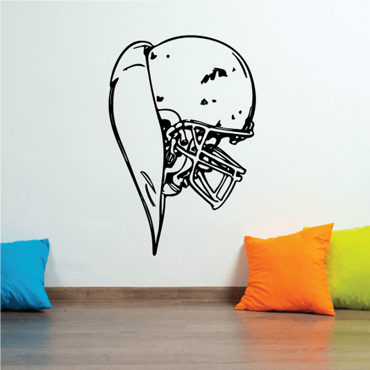 Image of Football Player Wall Decal - Vinyl Decal - Car Decal - CDS085