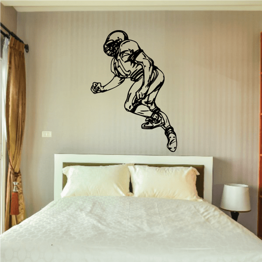 Image of Football Player Wall Decal - Vinyl Decal - Car Decal - CDS091