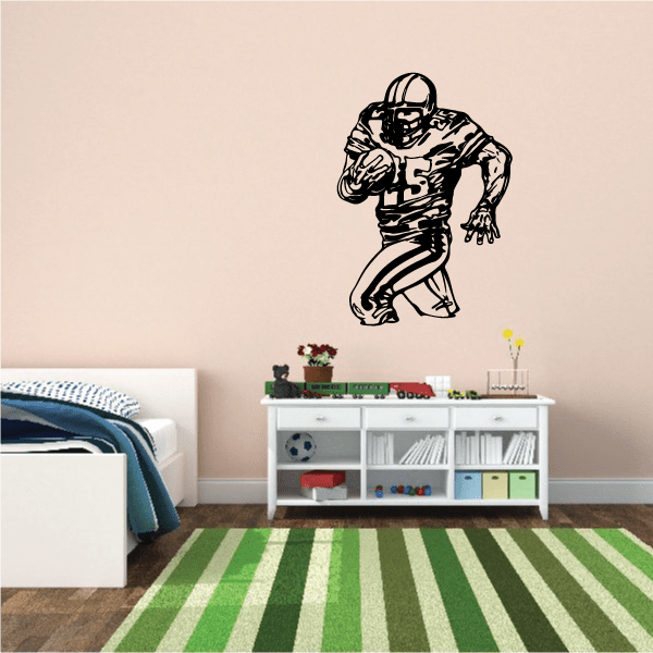 Image of Football Player Wall Decal - Vinyl Decal - Car Decal - CDS095