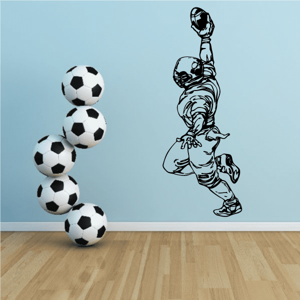 Image of Football Player Wall Decal - Vinyl Decal - Car Decal - CDS098