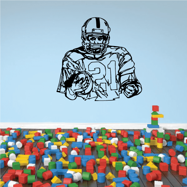 Image of Football Player Wall Decal - Vinyl Decal - Car Decal - CDS099