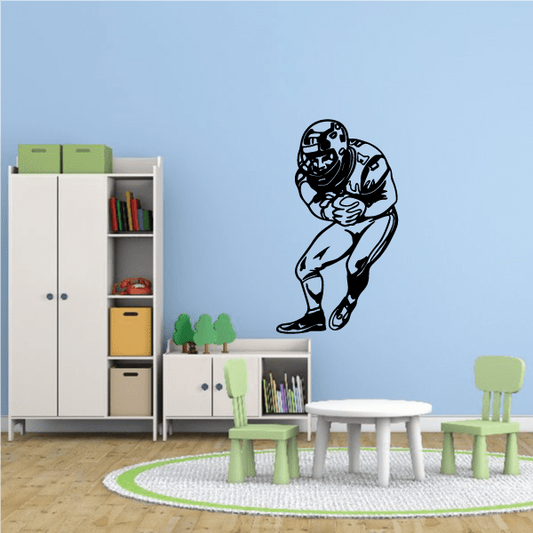 Image of Football Player Wall Decal - Vinyl Decal - Car Decal - CDS110