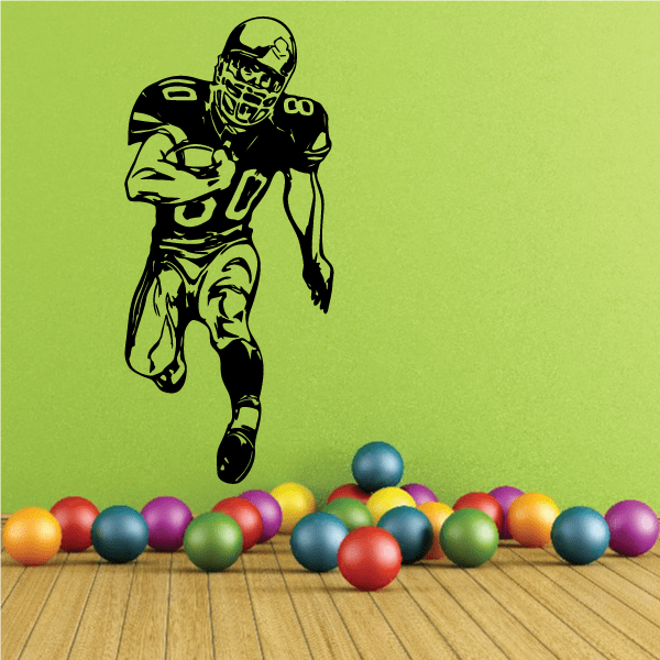 Image of Football Player Wall Decal - Vinyl Decal - Car Decal - CDS112