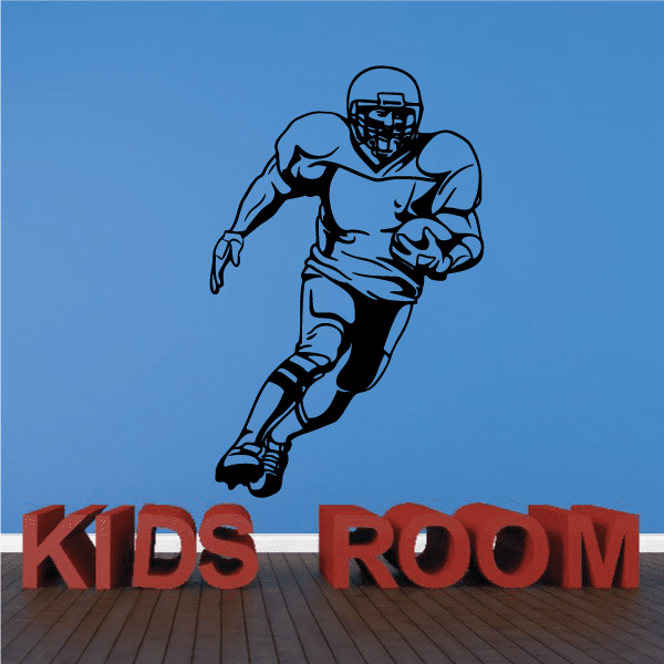 Image of Football Player Wall Decal - Vinyl Decal - Car Decal - CDS114