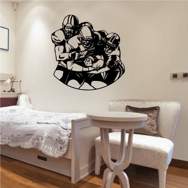 Image of Football Player Wall Decal - Vinyl Decal - Car Decal - CDS116