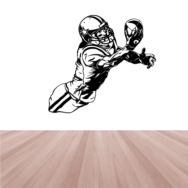 Image of Football Player Wall Decal - Vinyl Decal - Car Decal - CDS118