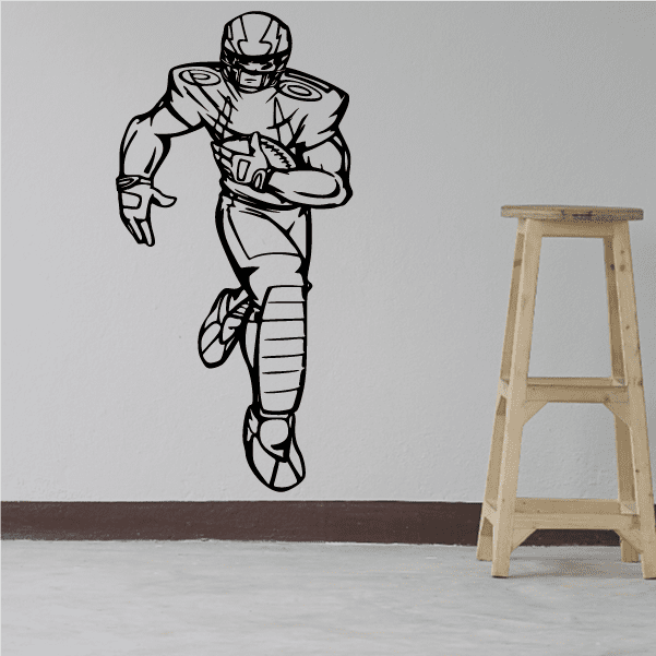 Image of Football Player Wall Decal - Vinyl Decal - Car Decal - CDS145