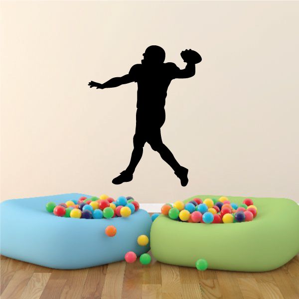 Image of Football Player Wall Decal - Vinyl Decal - Car Decal - Vd015