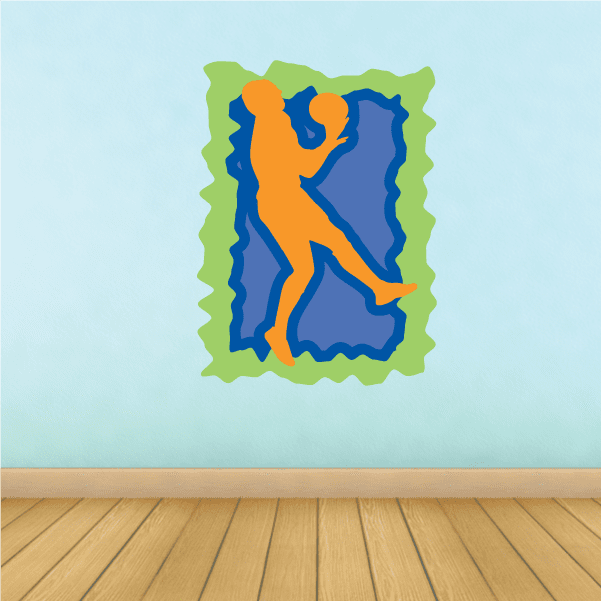 Image of Football Player Wall Decal - Vinyl Sticker - Car Sticker - Die Cut Sticker - CDSCOLOR052
