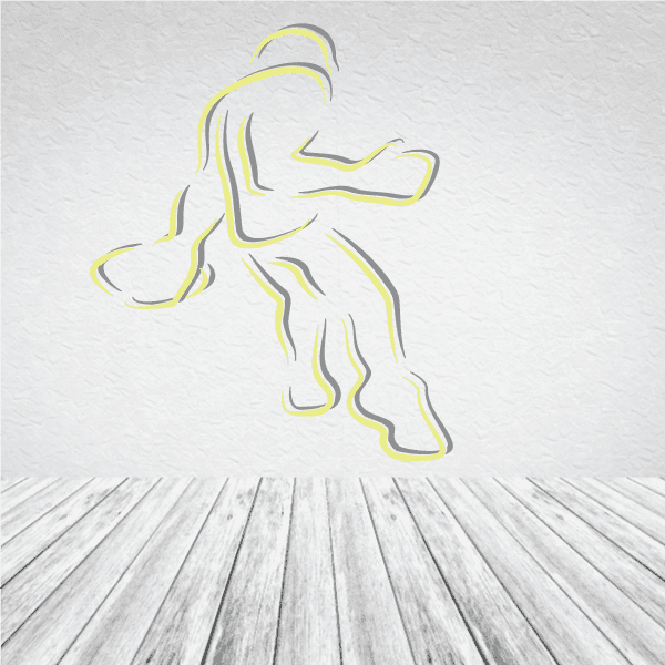 Image of Football Player Wall Decal - Vinyl Sticker - Car Sticker - Die Cut Sticker - CDSCOLOR091