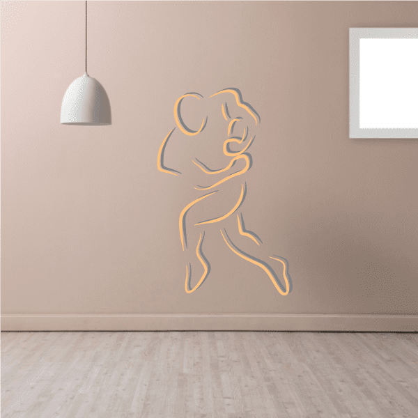 Image of Football Player Wall Decal - Vinyl Sticker - Car Sticker - Die Cut Sticker - CDSCOLOR101