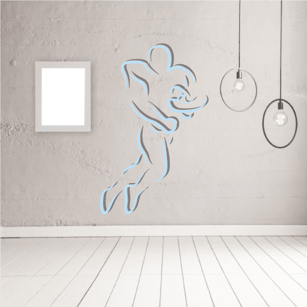 Image of Football Player Wall Decal - Vinyl Sticker - Car Sticker - Die Cut Sticker - CDSCOLOR103
