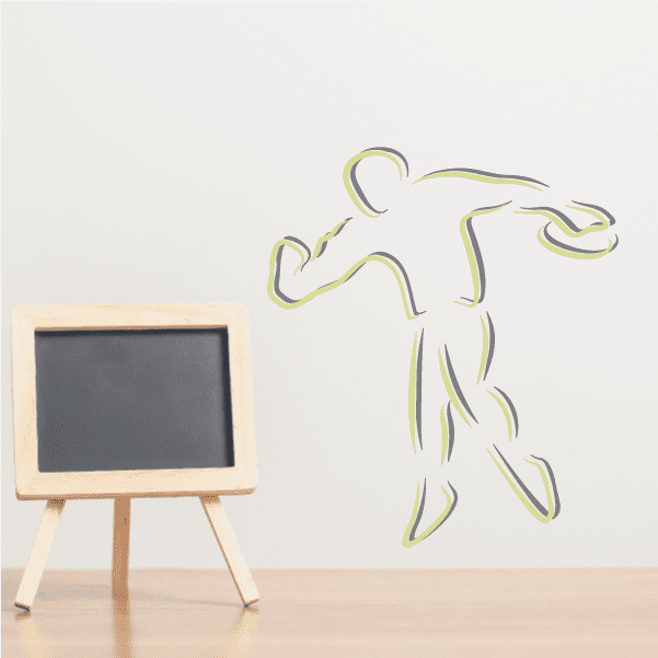 Image of Football Player Wall Decal - Vinyl Sticker - Car Sticker - Die Cut Sticker - CDSCOLOR109