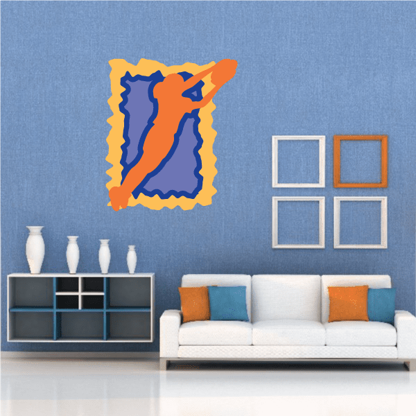 Image of Football Player Wall Decal - Vinyl Sticker - Car Sticker - Die Cut Sticker - CDSCOLOR126