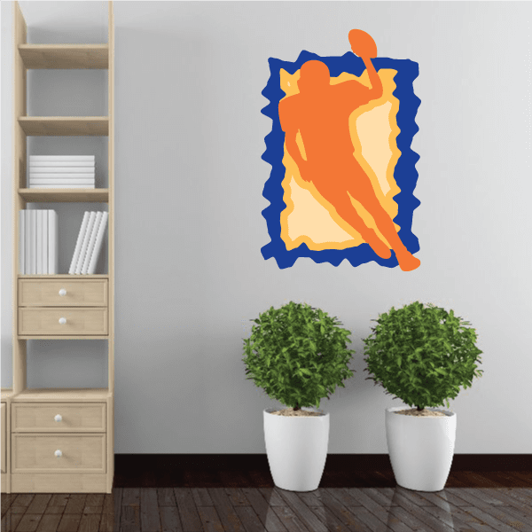 Image of Football Player Wall Decal - Vinyl Sticker - Car Sticker - Die Cut Sticker - CDSCOLOR130