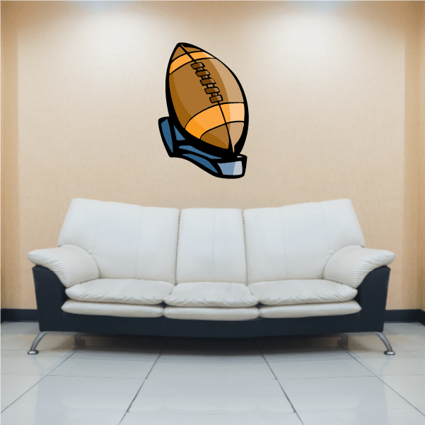 Image of Football Player Wall Decal - Vinyl Sticker - Car Sticker - Die Cut Sticker - CDSCOLOR191