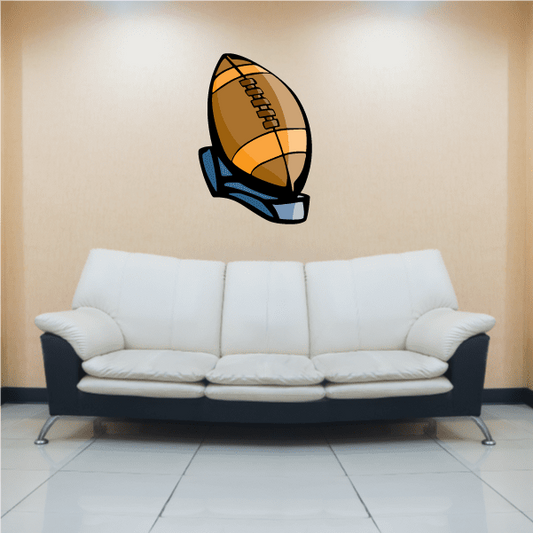 Image of Football Player Wall Decal - Vinyl Sticker - Car Sticker - Die Cut Sticker - CDSCOLOR191