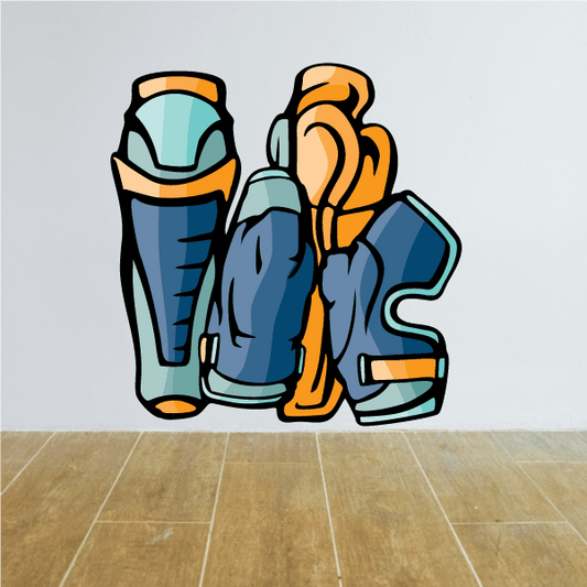 Image of Football Player Wall Decal - Vinyl Sticker - Car Sticker - Die Cut Sticker - CDSCOLOR194