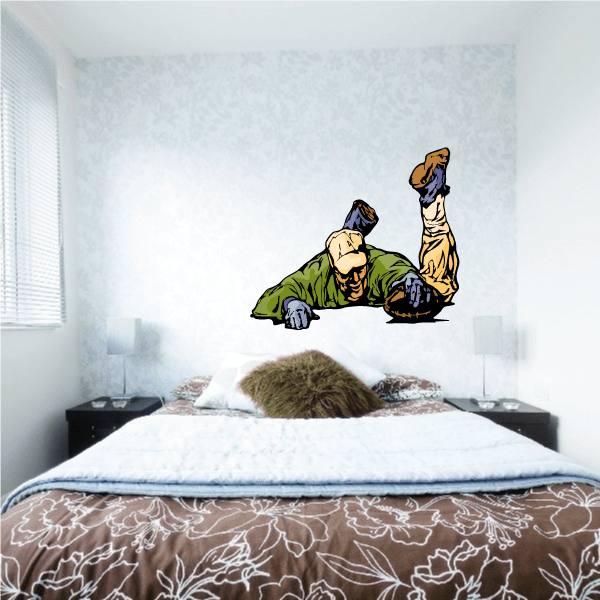 Image of Football Player Wall Decal - Vinyl Sticker - Car Sticker - Die Cut Sticker - CDSCOLOR253