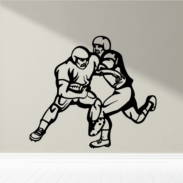 Image of Football Players Wall Decal - Vinyl Decal - Car Decal - CDS068