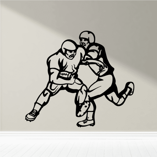Image of Football Players Wall Decal - Vinyl Decal - Car Decal - CDS068