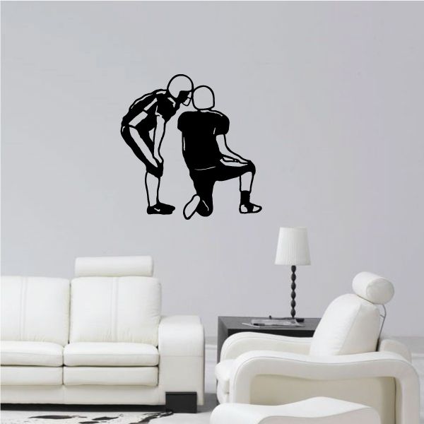 Image of Football Wall Decal - Vinyl Decal - Car Decal - 033