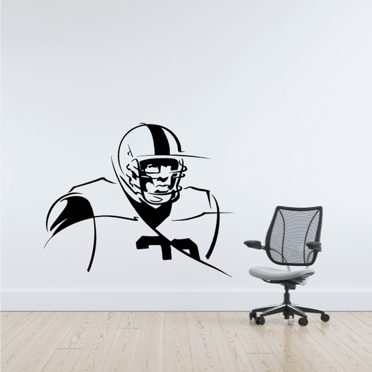 Image of Football Wall Decal - Vinyl Decal - Car Decal - Bl002