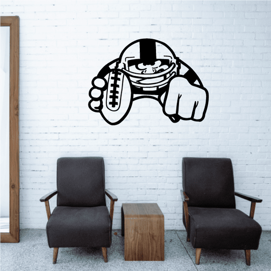 Image of Football Wall Decal - Vinyl Decal - Car Decal - Bl003