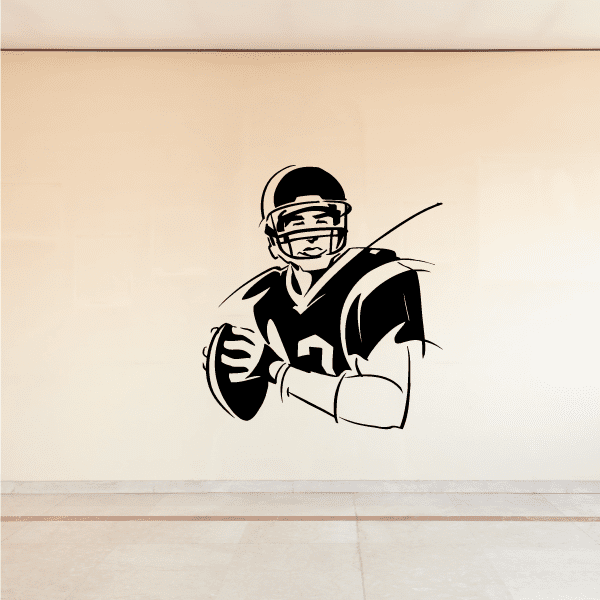 Image of Football Wall Decal - Vinyl Decal - Car Decal - Bl006